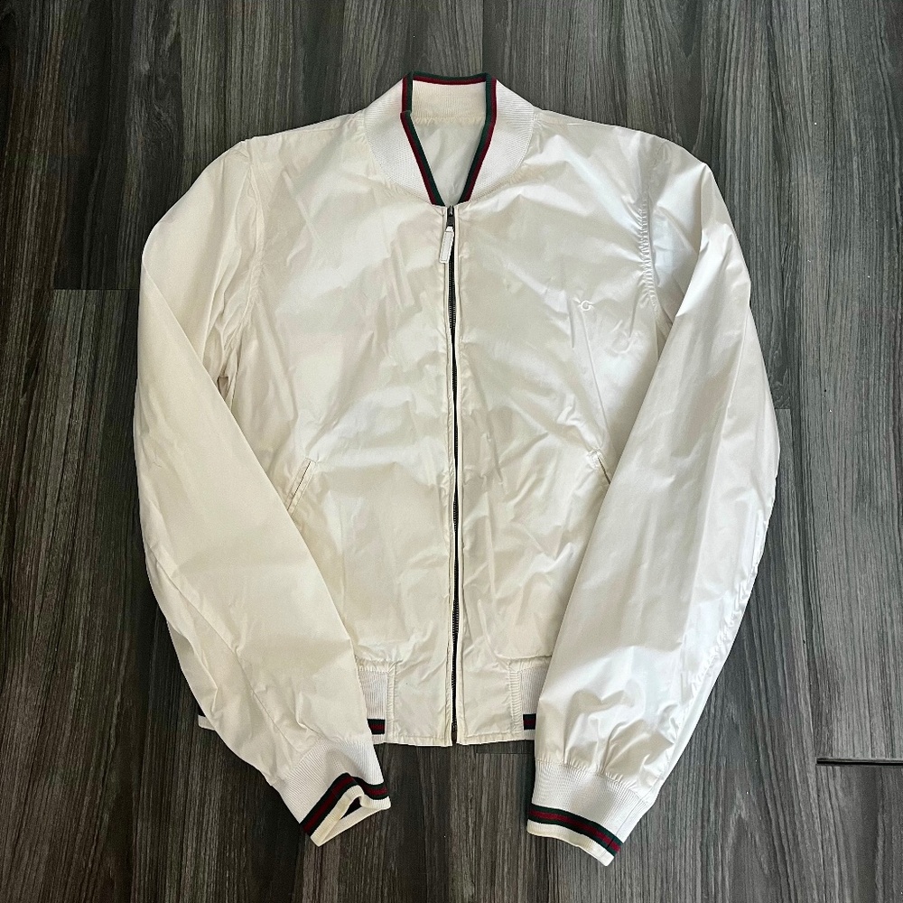 Men’s Gucci Windbreaker with Web Detail